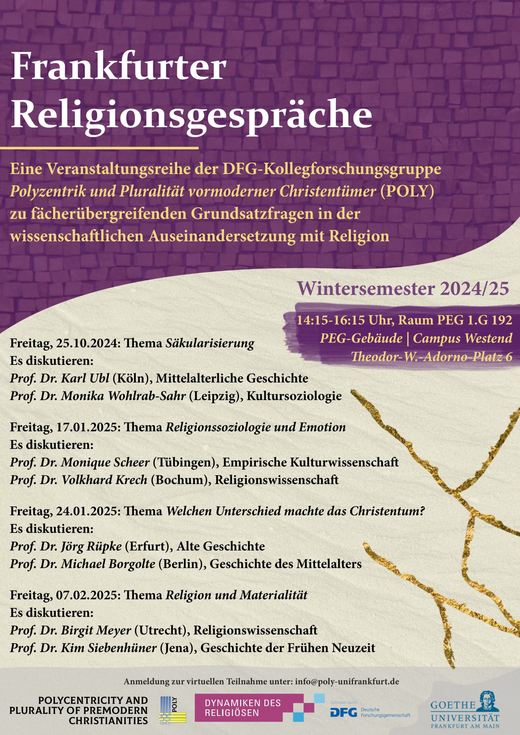 POLY. Frankfurter Religionsgespräche: Religion und Materialität