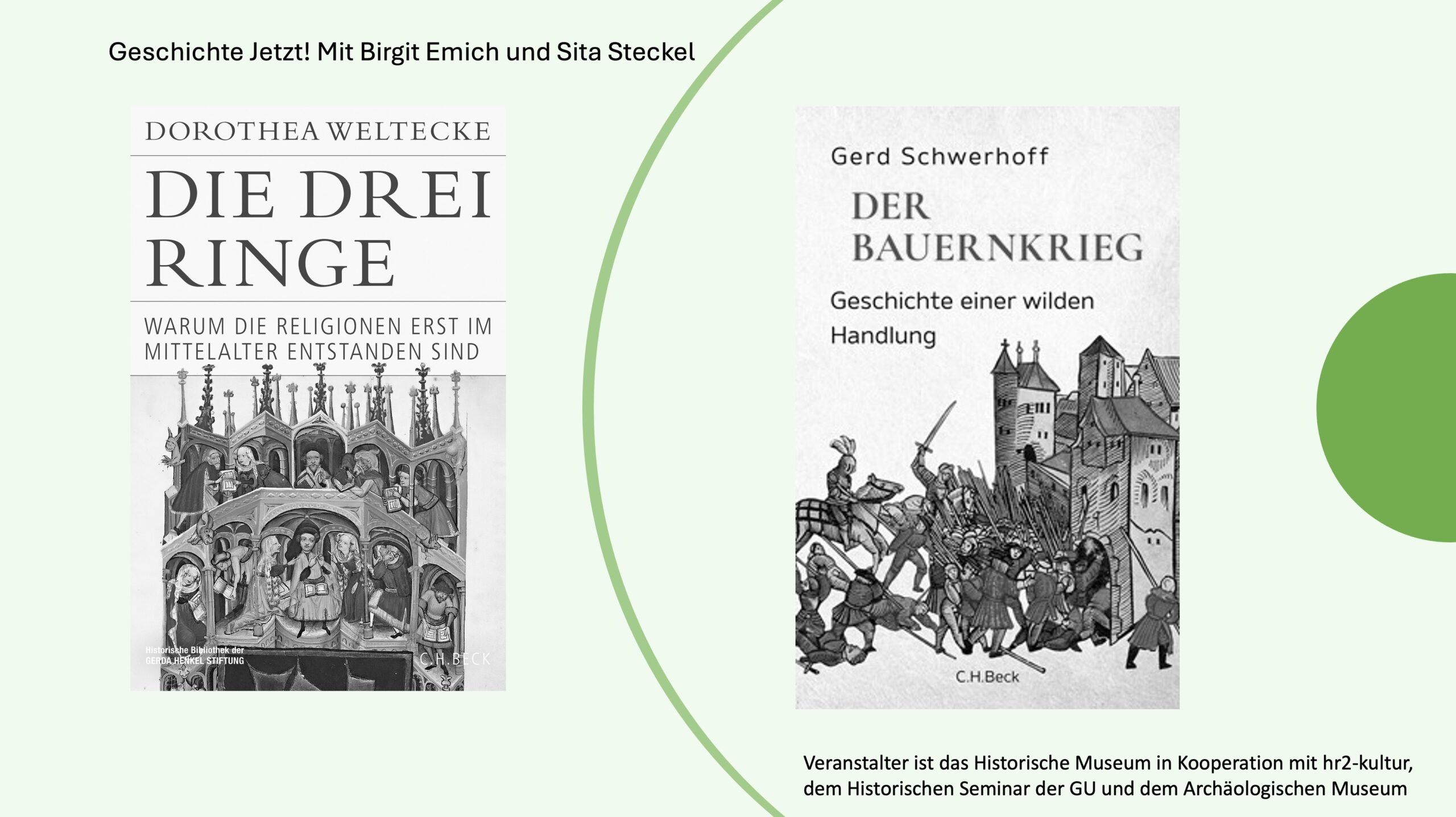 „Geschichte Jetzt!“ mit Birgit Emich und Sita Steckel (Buchvorstellung)