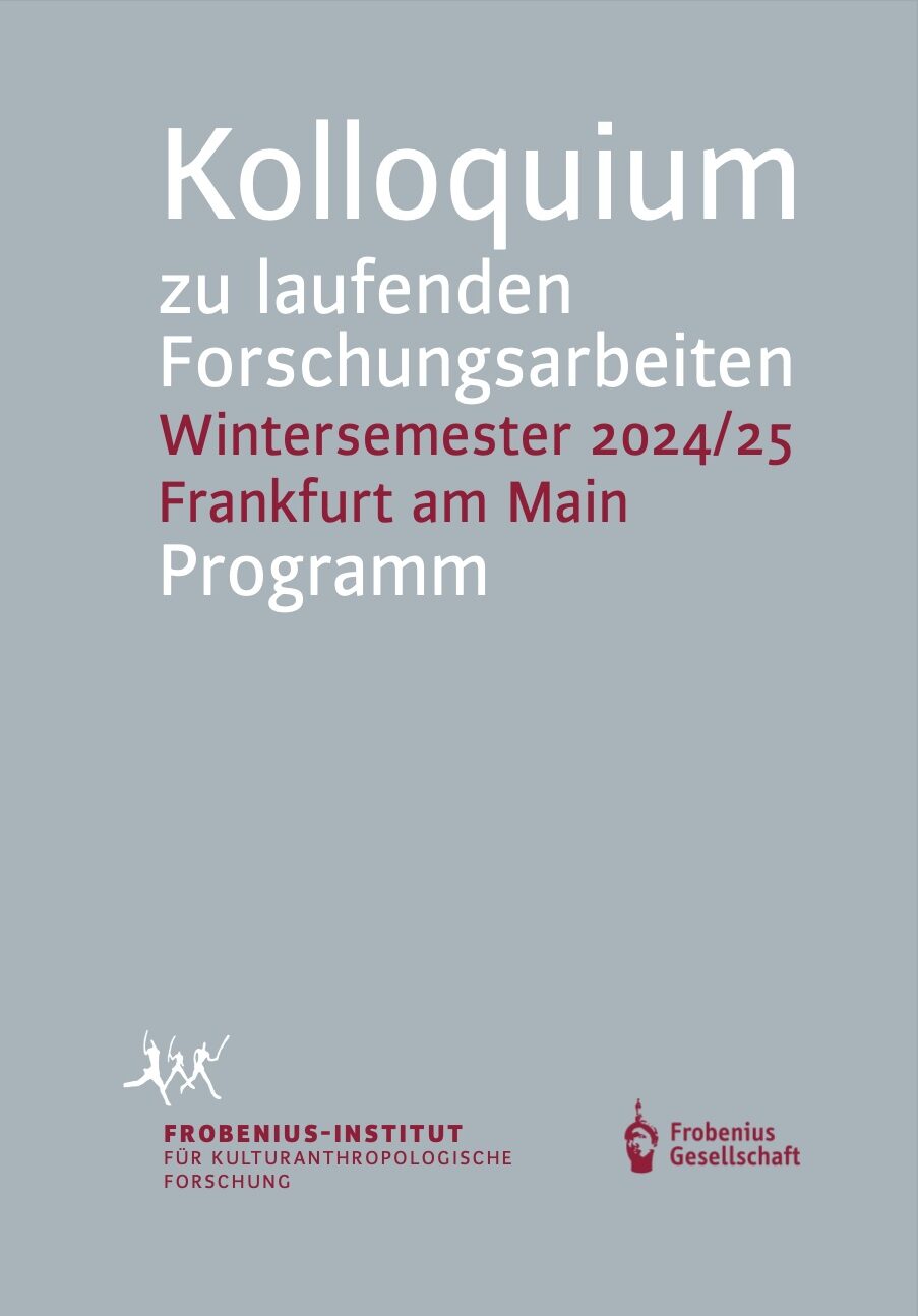 Geister, Ahnen und Maroon-Communities: Vorträge im Kolloquium des Frobenius-Instituts