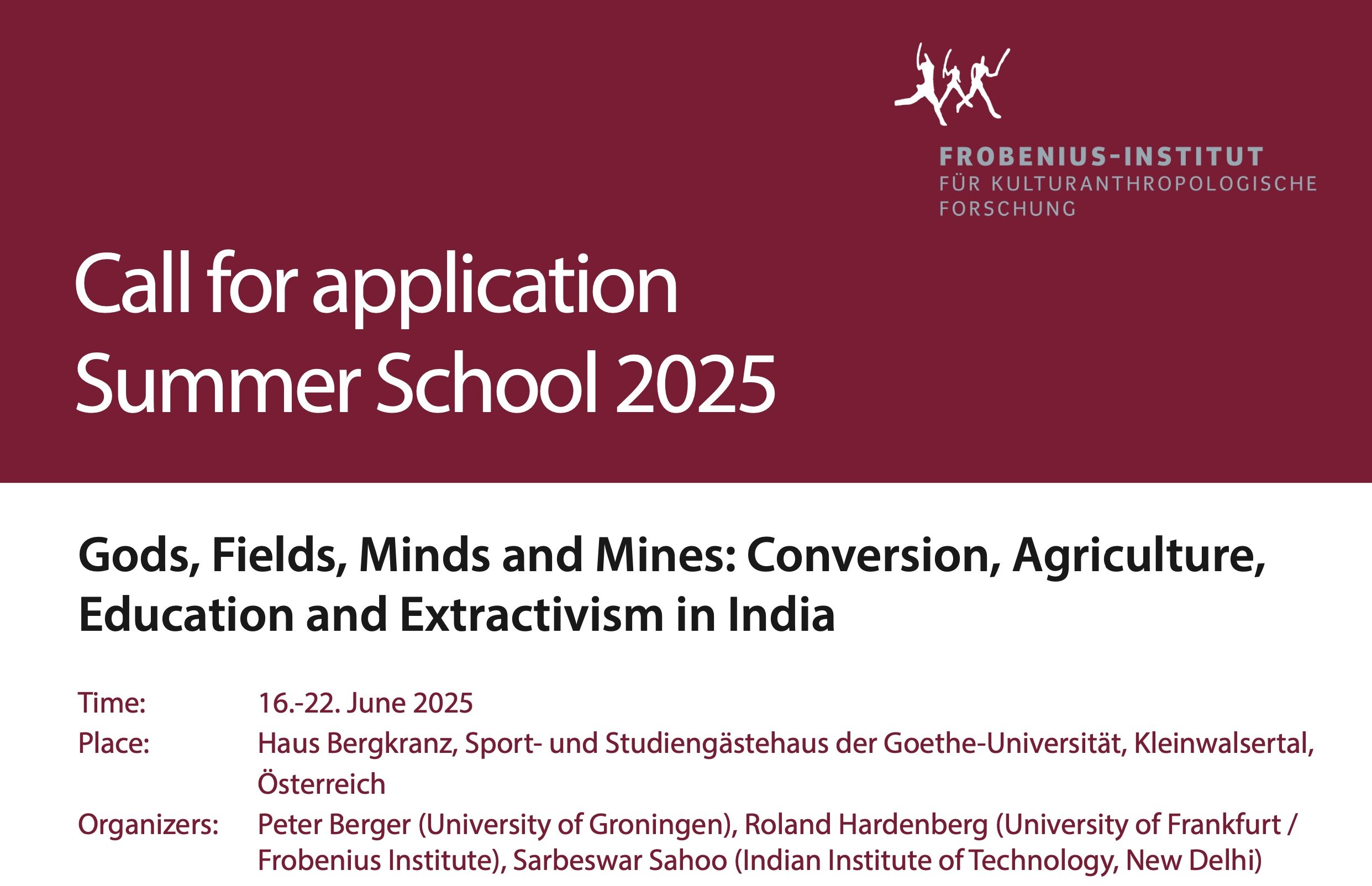 CfA: Gods, Fields, Minds and Mines: Conversion, Agriculture, Education and Extractivism