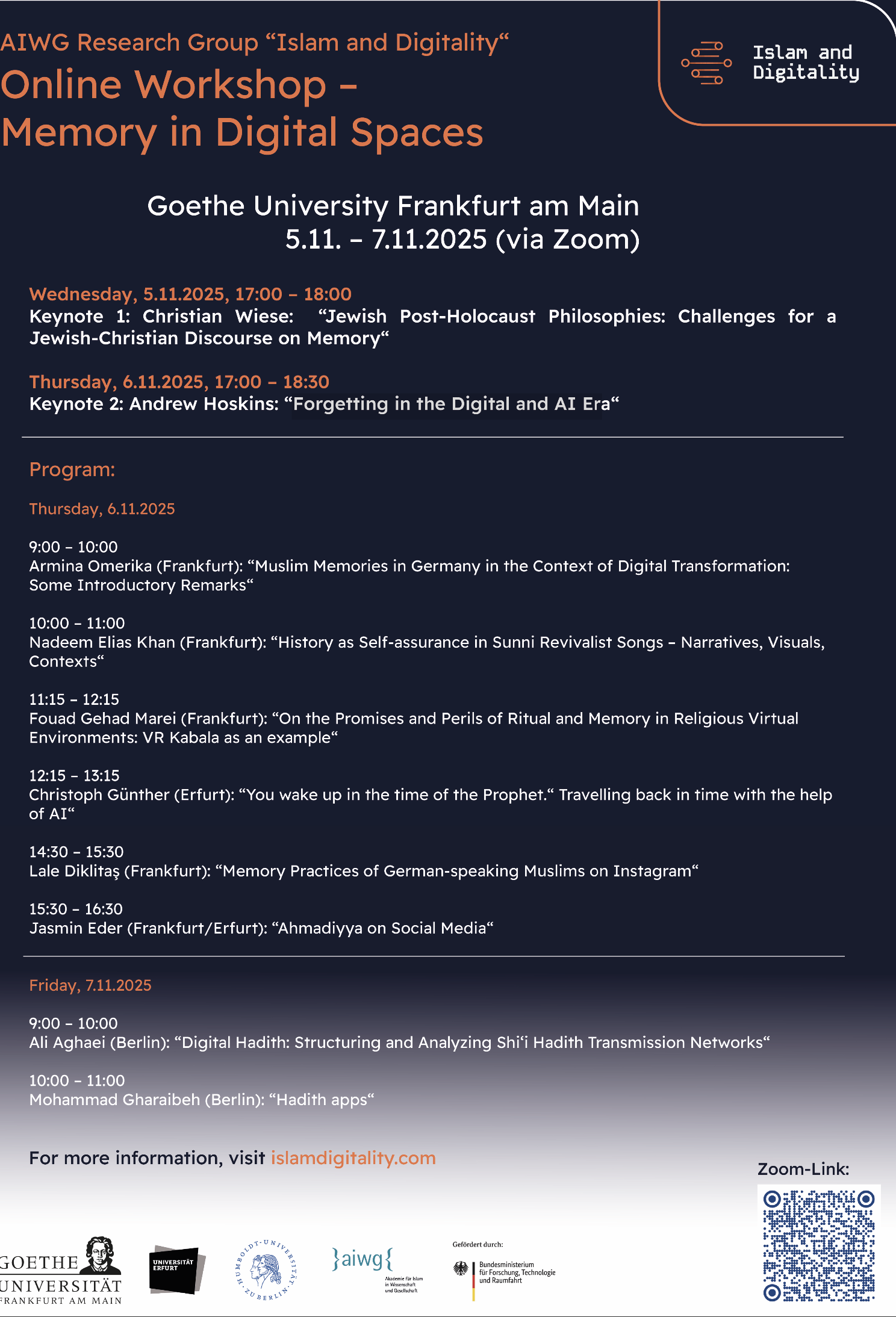 Memory in Digital Spaces